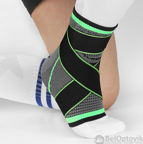 Голеностоп (Бандаж голеностопного сустава) Pressurized support ankle неопреновый с фиксирующим ремнем (1шт.) продажа и отгрузка коробками кор/300 шт